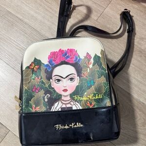 Women's Backpack - Black and Cream